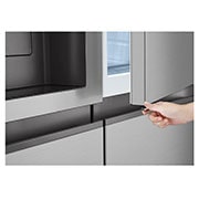 LG Door-in-Door™ Side-by-Side хладилник, 641L капацитет, Детайлен изглед на дръжката, GSJC41PYPE, thumbnail 8