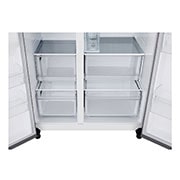 LG Door-in-Door™ Side-by-Side хладилник, 641L капацитет, Изглед на поставката за лед , GSJC41PYPE, thumbnail 9