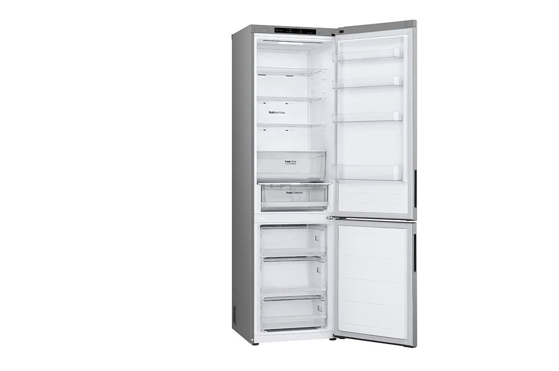 LG Хладилник c долна камера, DoorCooling⁺™ технология, 387L капацитет, Отворена лява врата без изглед към храната, GBV22NCCPY, thumbnail 13