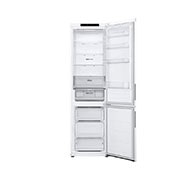 LG Хладилник c долна камера, DoorCooling⁺™ технология, 387L капацитет, Отворена предна врата без изглед към храната, GBV22NCCSW, thumbnail 3