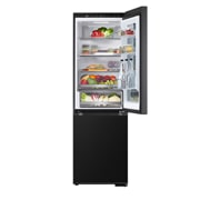 LG InstaView™ хладилник c долна камера, DoorCooling<sup>+</sup>™ и ThinQ™ технология, 349L капацитет, Предна горна врата, отворена с изглед към храната, GBG5160CEV, thumbnail 5