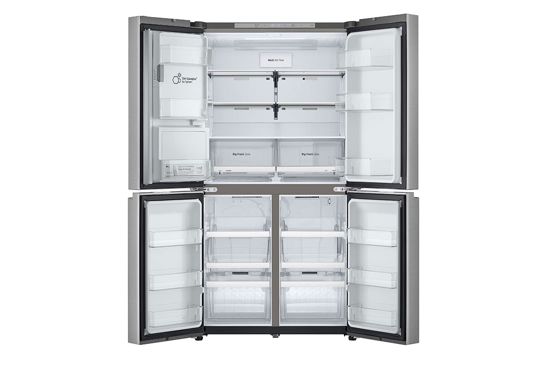 LG Multi-Door хладилник, ThinQ™ технология, 637L капацитет, Отворена предна врата без изглед към храната, GML960PYFE, thumbnail 3