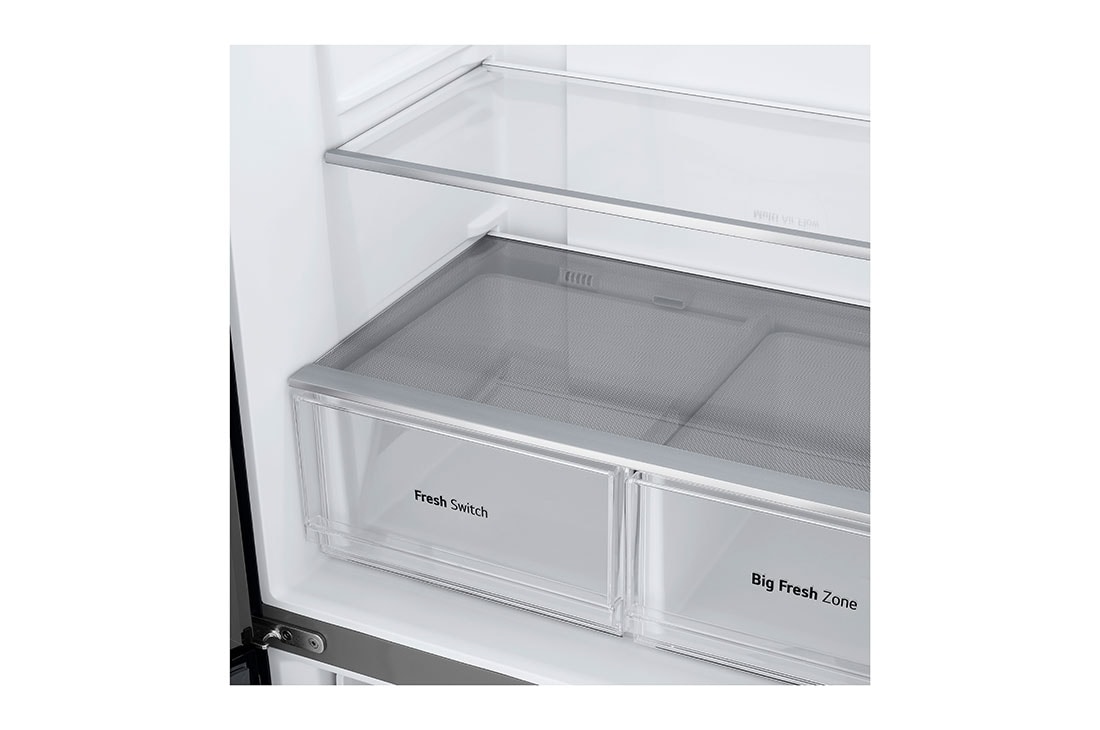 LG Multi-Door хладилник, 474L капацитет, Изглед на поставката за лед , GMM41MSBEM, thumbnail 6