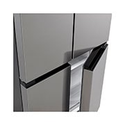 LG Multi-Door хладилник, 474L капацитет, Детайлен изглед на дръжката, GMM41MSBEM, thumbnail 8