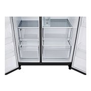 LG Door-in-Door™ Side-by-Side хладилник, 641L капацитет, Изглед на поставката за лед , GSJC41EPPE, thumbnail 8