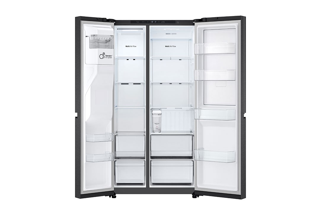 LG Door-in-Door™ Side-by-Side хладилник, 641L капацитет, Отворена предна врата без изглед към храната, GSJC41EPPE, thumbnail 3