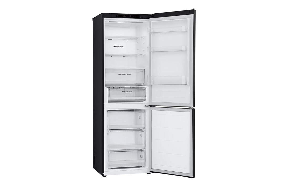 LG Хладилник c долна камера, Fresh Converter и ThinQ™ технология, 344L капацитет, Страничен изглед, GBV3100AEP, thumbnail 15