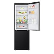 LG Хладилник c долна камера, Fresh Converter и ThinQ™ технология, 344L капацитет, Отворена лява врата с изглед към храната, GBV3100AEP, thumbnail 13