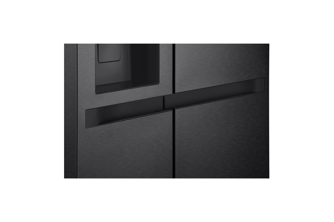 LG Side-by-Side хладилник, 641L капацитет, Детайлен изглед на дръжката, GSLC41EPPE, thumbnail 4