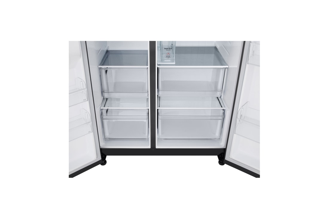 LG Side-by-Side хладилник, 641L капацитет, Чекмедже без храна, GSLC41EPPE, thumbnail 8