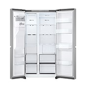 LG Side-by-Side хладилник, 638L капацитет, Отворена предна врата без изглед към храната, GSLC40PYPE, thumbnail 3