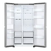 LG Side-by-Side хладилник, 664L капацитет, Отворена предна врата без изглед към храната, GSBC40PYPE, thumbnail 3