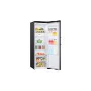 LG Хладилник с една врата, DoorCooling+™ технология, 386L капацитет, Отворена лява врата с изглед към храната, GLT51MCGSF, thumbnail 10
