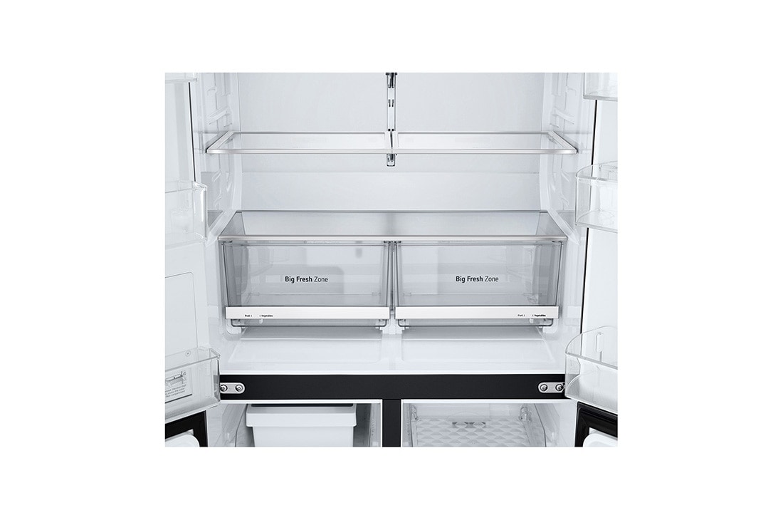 LG InstaView™ Multi-Door хладилник, DoorCooling+™ и ThinQ™ технология, 646L капацитет, Изглед на поставката за лед 1, GMK960EV2E, thumbnail 8