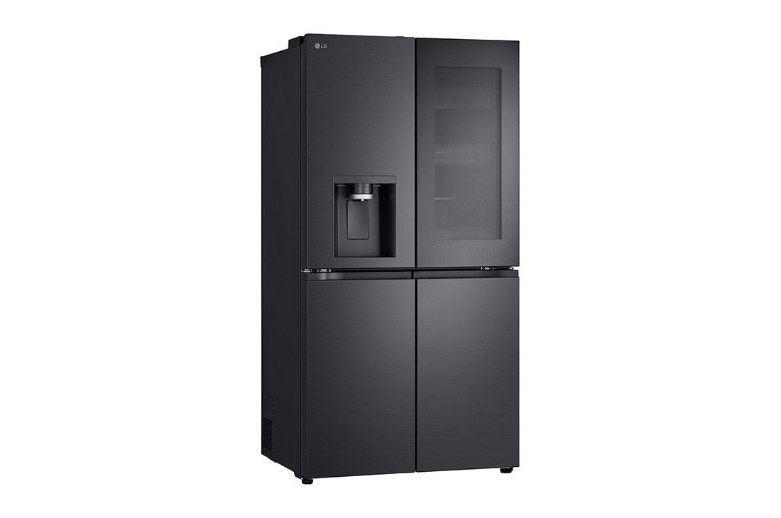 LG InstaView™ Multi-Door хладилник, DoorCooling+™ и ThinQ™ технология, 646L капацитет, Страничен изглед, GMK960EV2E, thumbnail 14