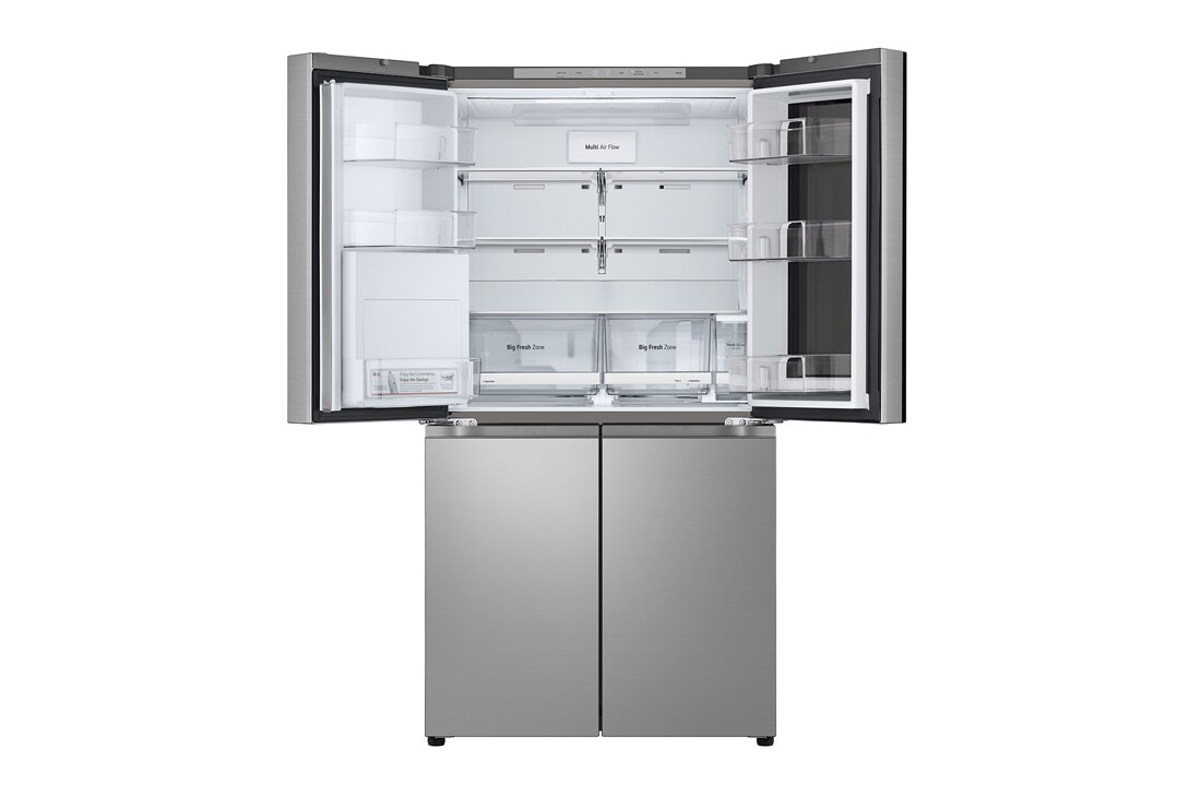 LG InstaView™ Multi-Door хладилник, DoorCooling+™ и ThinQ™ технология, 646L капацитет, Детайлен изглед на дръжката, GMK961PY5E, thumbnail 12