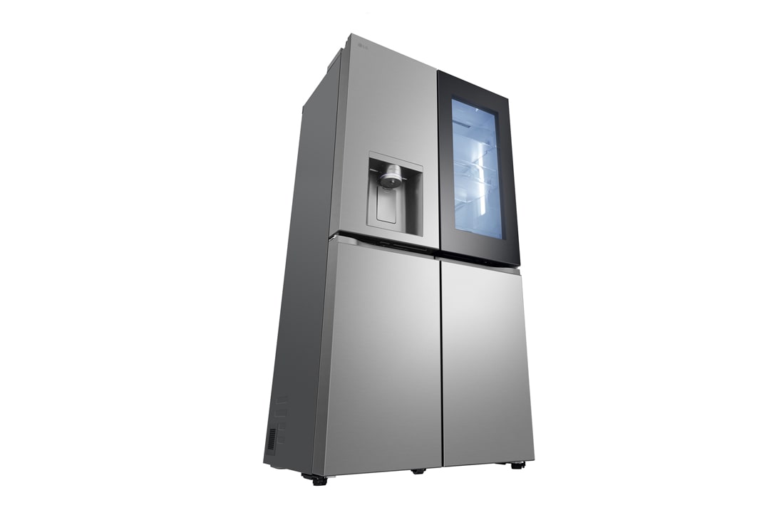 LG InstaView™ Multi-Door хладилник, DoorCooling+™ и ThinQ™ технология, 646L капацитет, Изглед от лявата страна, GMK961PY5E, thumbnail 17