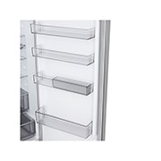 LG Хладилник c долна камера, DoorCooling+™ и ThinQ™ технология, 375L капацитет, Изглед на поставката за лед , GBBS525CPY, thumbnail 8