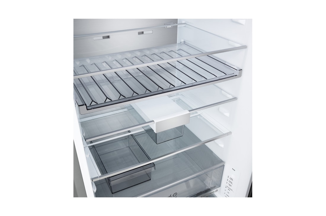 LG Хладилник c долна камера, DoorCooling+™ и ThinQ™ технология, 465L капацитет, Изглед отпред, GBBW726CMB, thumbnail 9