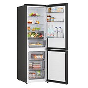 LG Хладилник c долна камера, DoorCooling+™ и ThinQ™ технология, 333L капацитет, Отворена лява врата с изглед към храната, GBBSJ10DEP, thumbnail 9