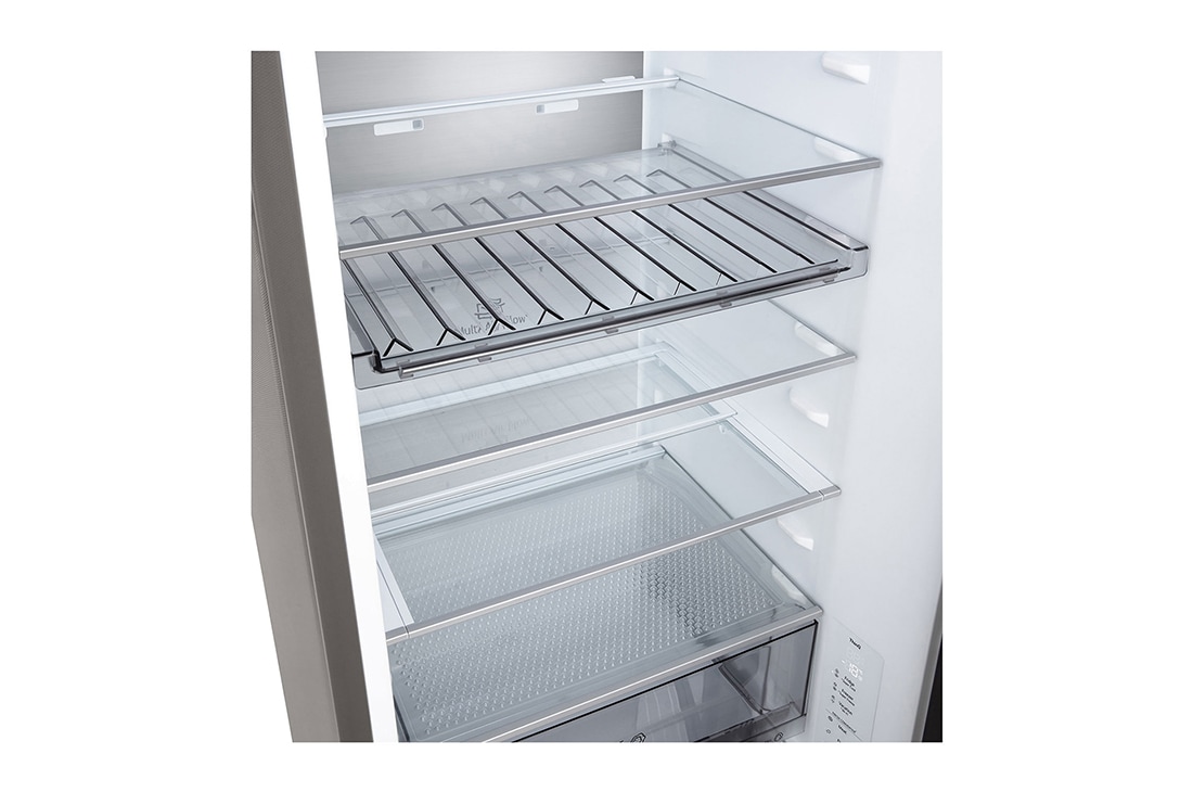 LG Хладилник c долна камера, DoorCooling+™ и ThinQ™ технология, 375L капацитет, Чекмедже без храна, GBBS524CPY, thumbnail 5