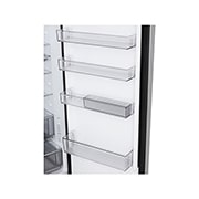 LG Хладилник c долна камера, DoorCooling+™ и ThinQ™ технология, 375L капацитет, Изглед на поставката за лед , GBBS524CPY, thumbnail 8