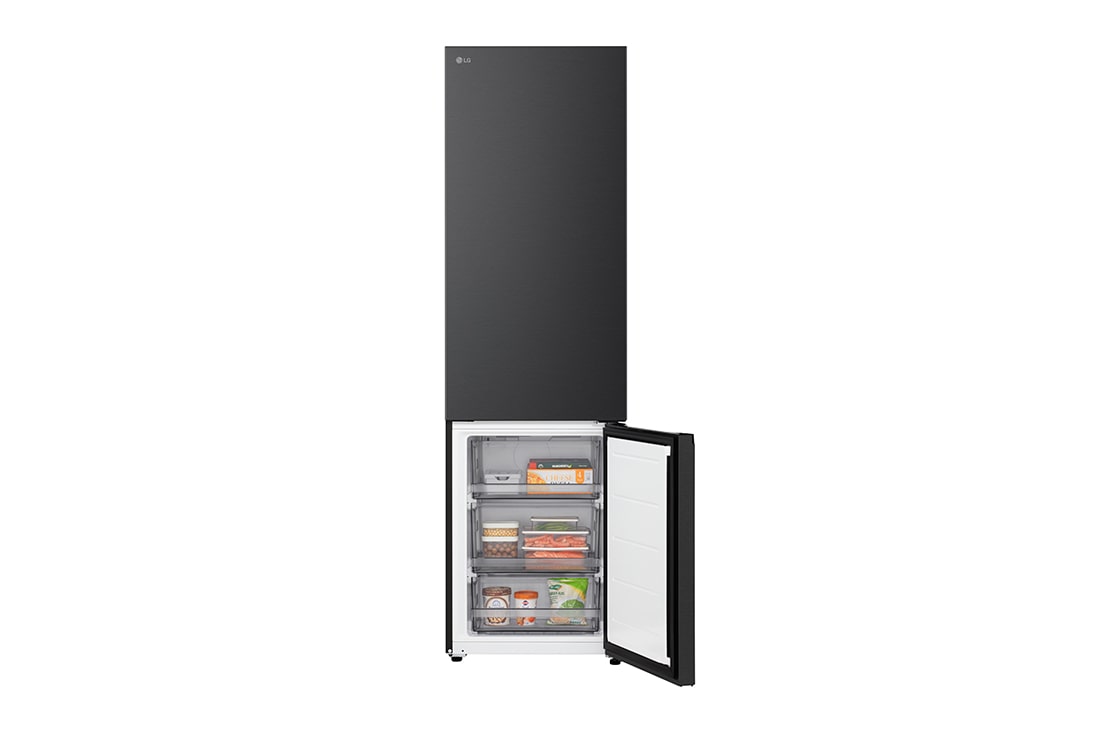 LG Хладилник c долна камера, DoorCooling+™ и ThinQ™ технология, 375L капацитет, Чекмедже с храна, GBBS322CEV, thumbnail 7