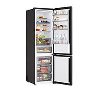 LG Хладилник c долна камера, DoorCooling+™ и ThinQ™ технология, 375L капацитет, Изглед от дясната страна, GBBS322CEV, thumbnail 13