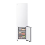 LG Хладилник c долна камера, DoorCooling+™ и ThinQ™ технология, 375L капацитет, Изглед на поставката за лед 2, GBBSJ2CCSW, thumbnail 6