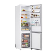 LG Хладилник c долна камера, DoorCooling+™ и ThinQ™ технология, 375L капацитет, Изглед на поставката за лед 2, GBBSJ2CCSW, thumbnail 7