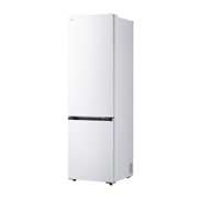 LG Хладилник c долна камера, DoorCooling+™ и ThinQ™ технология, 375L капацитет, Изглед от лявата страна, GBBSJ2CCSW, thumbnail 12