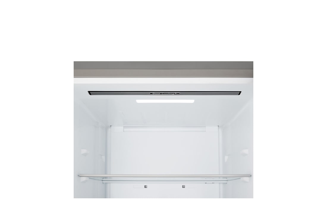 LG Хладилник c долна камера, DoorCooling+™ и ThinQ™ технология, 375L капацитет, Изглед на поставката за лед 2, GBBSJ2CCPY, thumbnail 6