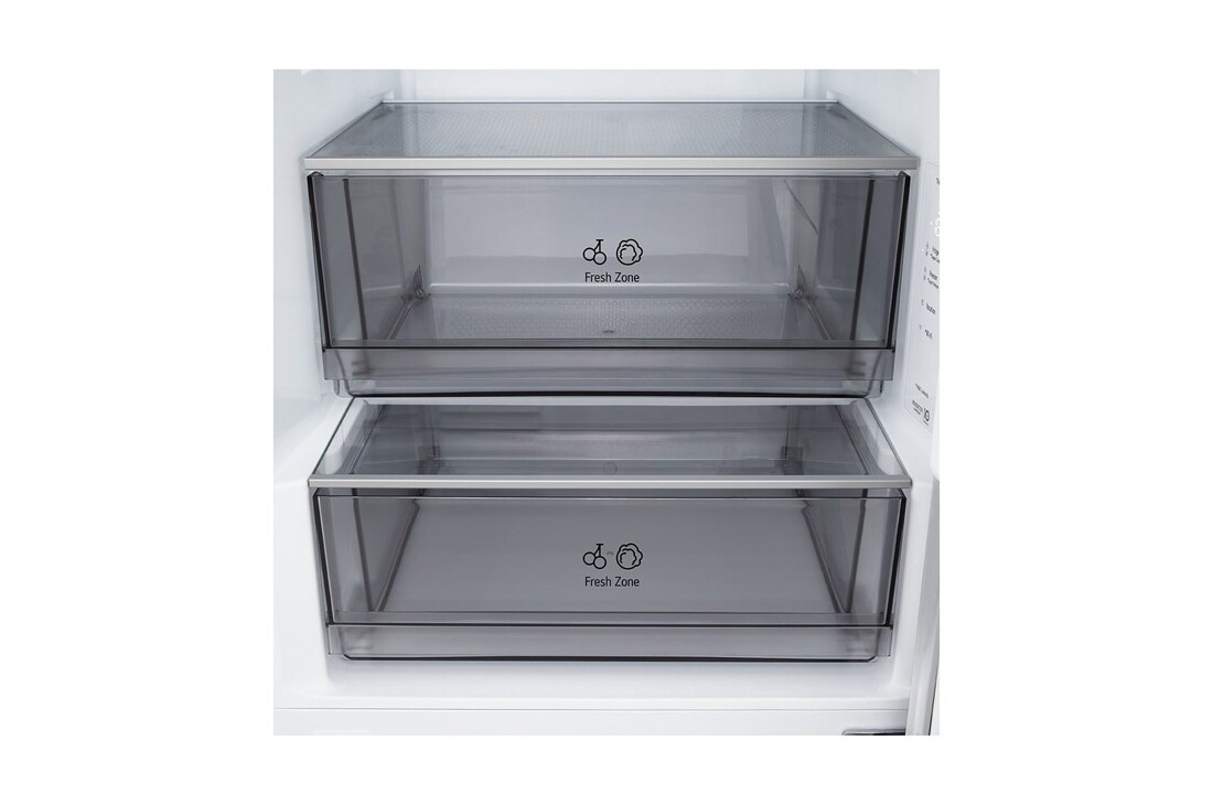 LG Хладилник c долна камера, DoorCooling+™ и ThinQ™ технология, 375L капацитет, Изглед на поставката за лед 2, GBBSJ20EPY, thumbnail 7