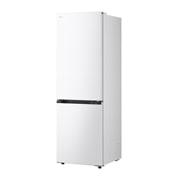 LG Хладилник c долна камера, DoorCooling+™ и ThinQ™ технология, 333L капацитет, Изглед от лявата страна, GBBSJ10ESW, thumbnail 12