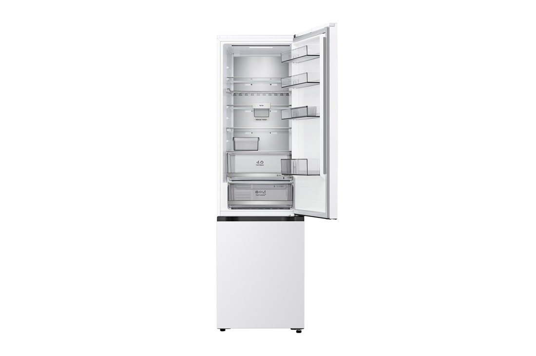 LG Хладилник c долна камера, DoorCooling+™ и ThinQ™ технология, 375L капацитет, Чекмедже без храна, GBBS726CSW, thumbnail 4