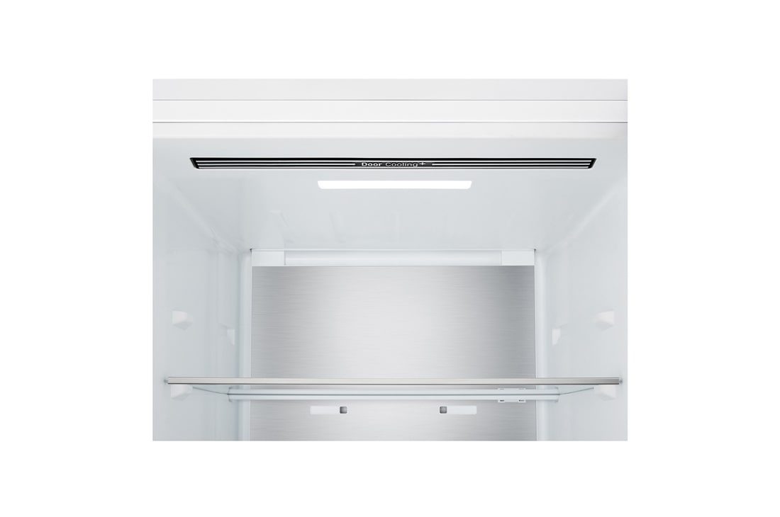 LG Хладилник c долна камера, DoorCooling+™ и ThinQ™ технология, 375L капацитет, Изглед на поставката за лед , GBBS726CSW, thumbnail 8