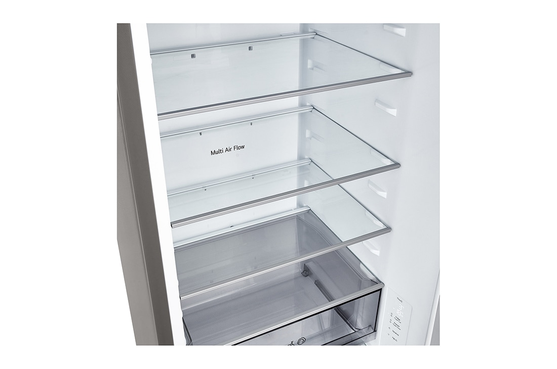 LG Хладилник c долна камера, DoorCooling+™ и ThinQ™ технология, 375L капацитет, Чекмедже без храна, GBBSJ20DPY, thumbnail 5