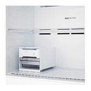 LG Хладилник c горна камера, DoorCooling<sup>+</sup>™ и ThinQ™ технология, 609L капацитет, Отворена лява врата&nbsp;без изглед към&nbsp;храната, GTFV61PYBQD, thumbnail 14