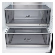 LG Хладилник c долна камера, DoorCooling+™ и ThinQ™ технология, 375L капацитет, Подробен изглед на чекмеджето, GBBS726AEV, thumbnail 8
