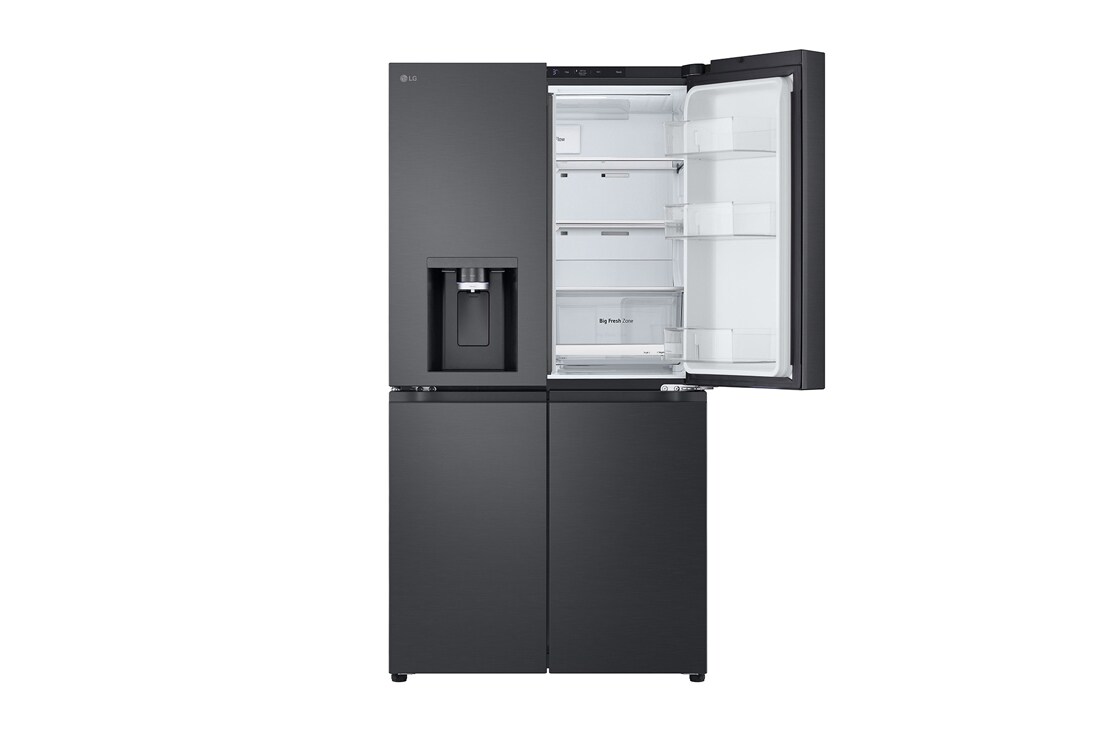 LG Multi-Door хладилник, DoorCooling+™ и ThinQ™ технология, 645L капацитет, Отворена лява врата&nbsp;без изглед към&nbsp;храната, GMF960EV2E, thumbnail 12