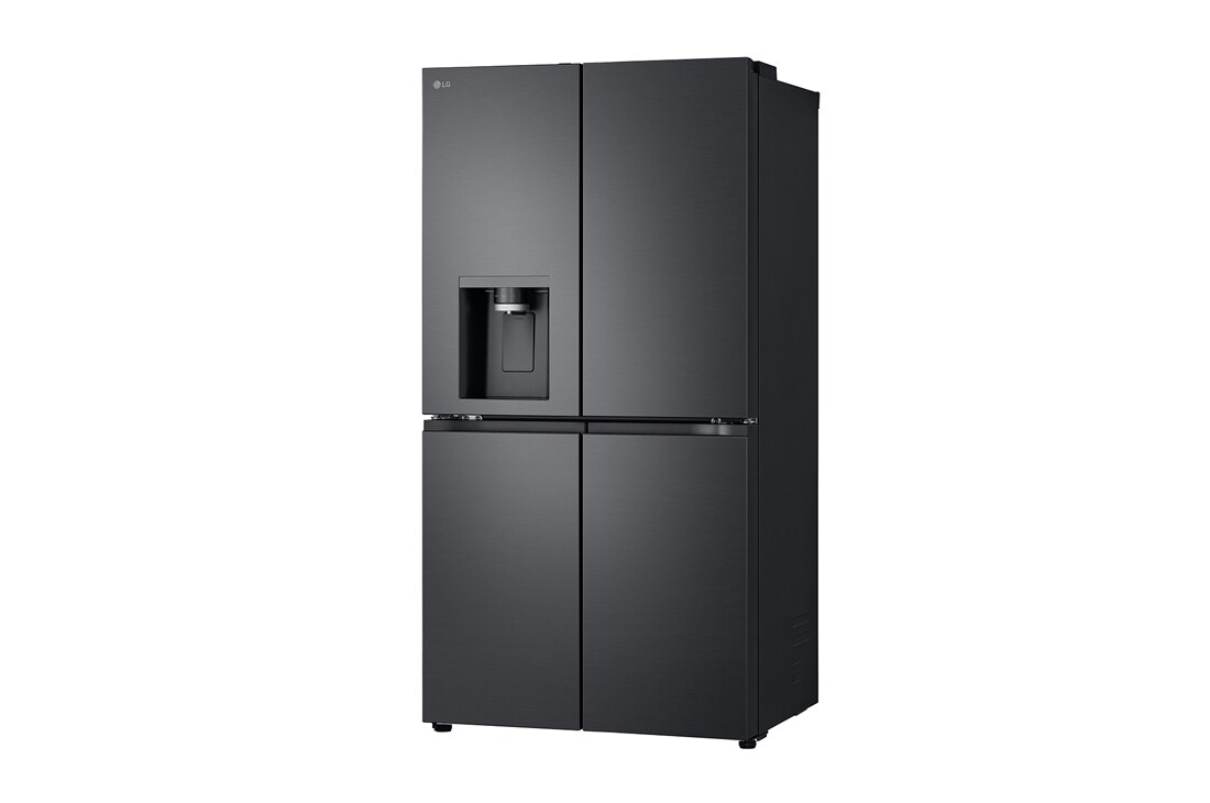 LG Multi-Door хладилник, DoorCooling+™ и ThinQ™ технология, 645L капацитет, Изглед от дясната страна, GMF960EV2E, thumbnail 14