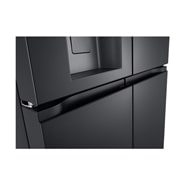LG Multi-Door хладилник, DoorCooling+™ и ThinQ™ технология, 645L капацитет, Изглед на поставката за лед 1, GMF960EV2E, thumbnail 7