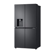 LG Multi-Door хладилник, DoorCooling+™ и ThinQ™ технология, 645L капацитет, Изглед от дясната страна, GMF960EV2E, thumbnail 14