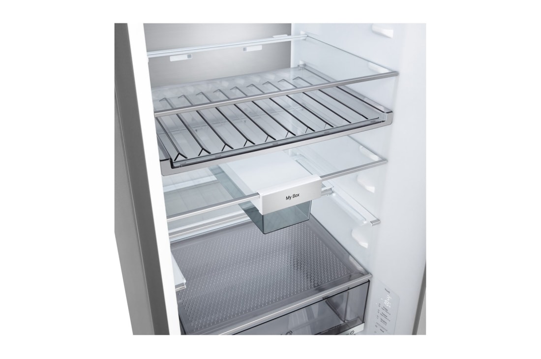 LG Хладилник c долна камера, DoorCooling+™ и ThinQ™ технология, 333L капацитет, Чекмедже без храна, GBBS716CPY, thumbnail 7