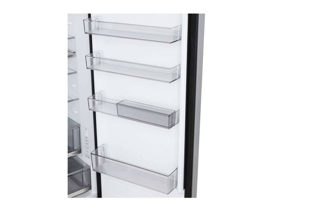 LG Хладилник c долна камера, DoorCooling+™ и ThinQ™ технология, 333L капацитет, Изглед на поставката за лед 2, GBBS716CPY, thumbnail 9