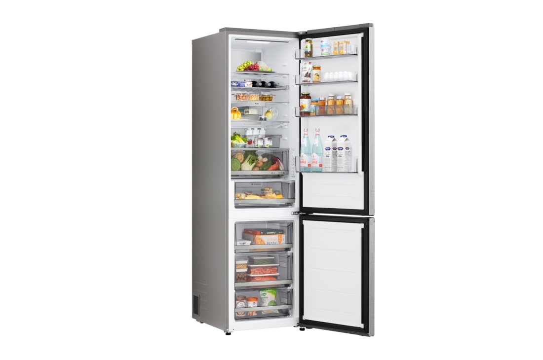 LG Хладилник c долна камера, DoorCooling+™ и ThinQ™ технология, 333L капацитет, Подробен изглед на чекмеджето, GBBS716CPY, thumbnail 10