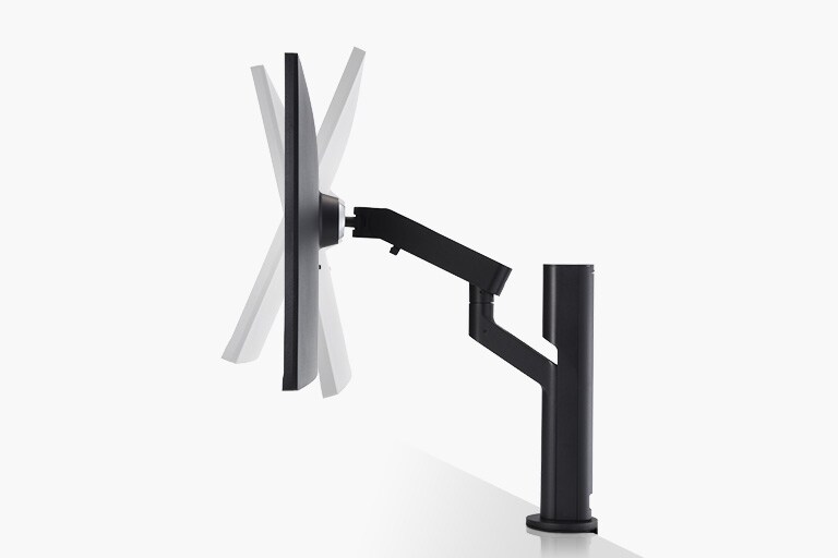 Симулация на диапазона на накланяне +25˚, -25˚