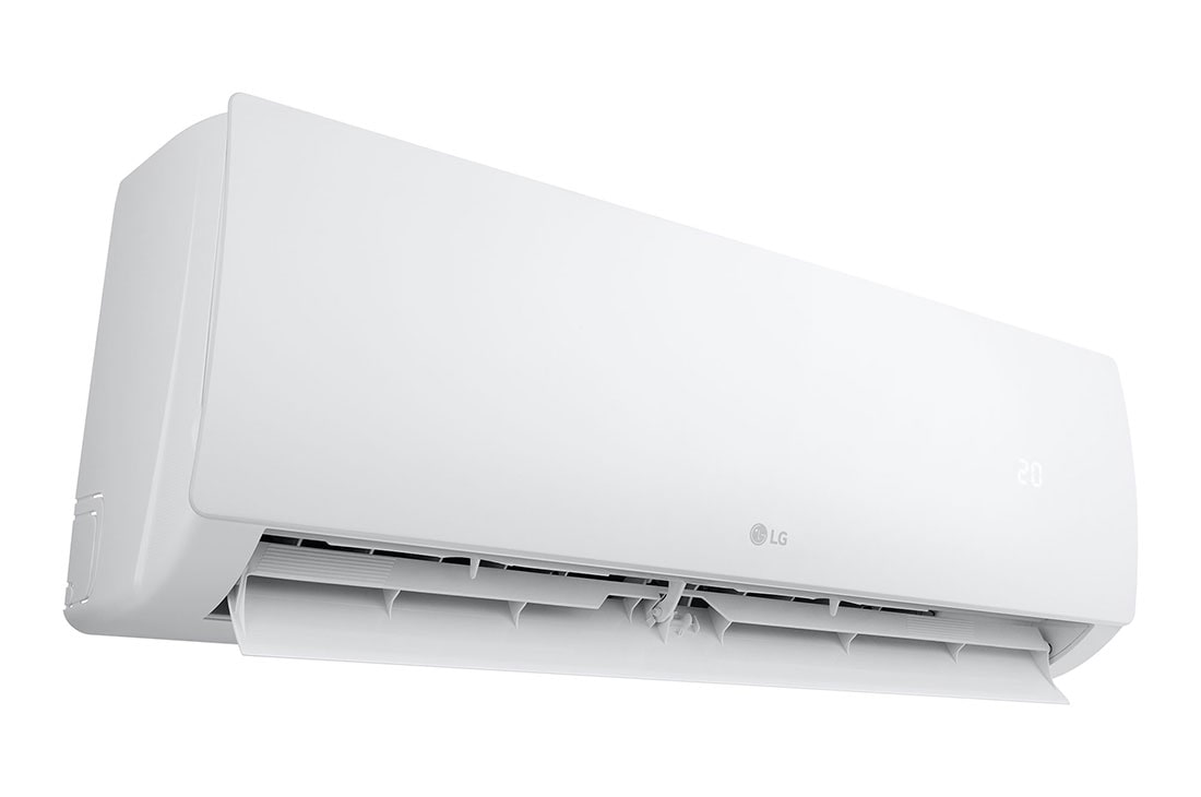 LG DUALCOOL Pro, Бързо охлаждане и затопляне, 7 kW Сплит система, изглед в перспектива от ляво в отворено състояние, W24TI, thumbnail 7