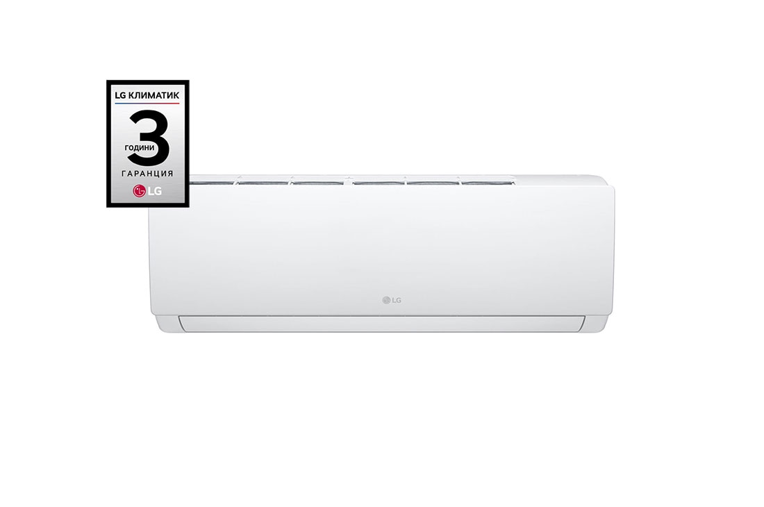 LG DUALCOOL Pro, Бързо охлаждане и затопляне, 5,1 kW Сплит система, изглед отпред, W18TI