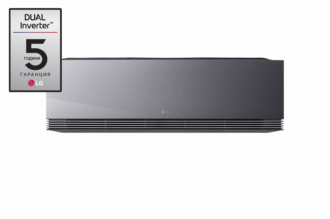 LG 5,0 kW ARTCOOL™ AI Air Mirror сплит инверторен климатик, Изглед отпред на 9000 BTU ARTCOOL™ AI Air сплит инверторен климатик, AA18SP